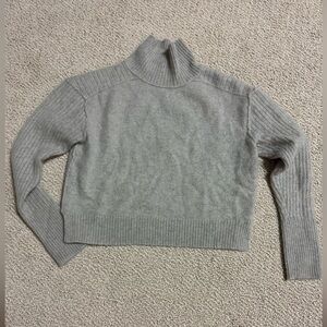 FREE PEOPLE 100% CASHMERE Gray Turtleneck Sweater